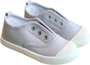 Toddlers Baby Boys Girls Low Top Canvas Shoes Slip-on Sneakers Lightweight Comfortable Causal Kids Toddler Girl Sneakers