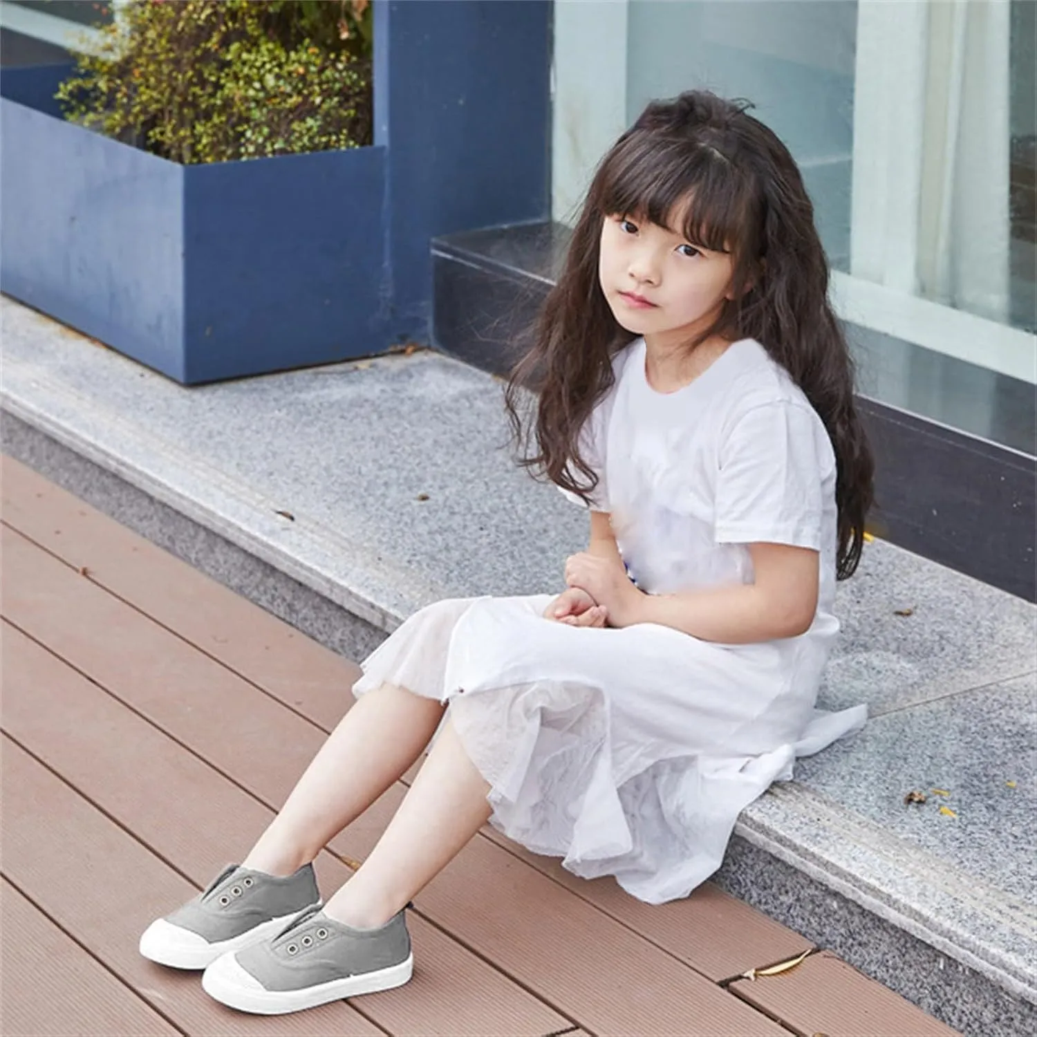 Toddlers Baby Boys Girls Low Top Canvas Shoes Slip-on Sneakers Lightweight Comfortable Causal Kids Toddler Girl Sneakers