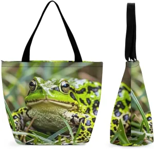 Tote Bag for Women Grocery Bag Flowers Bright Colors Foldable Shopping Bags Reusable Large Tote Bag