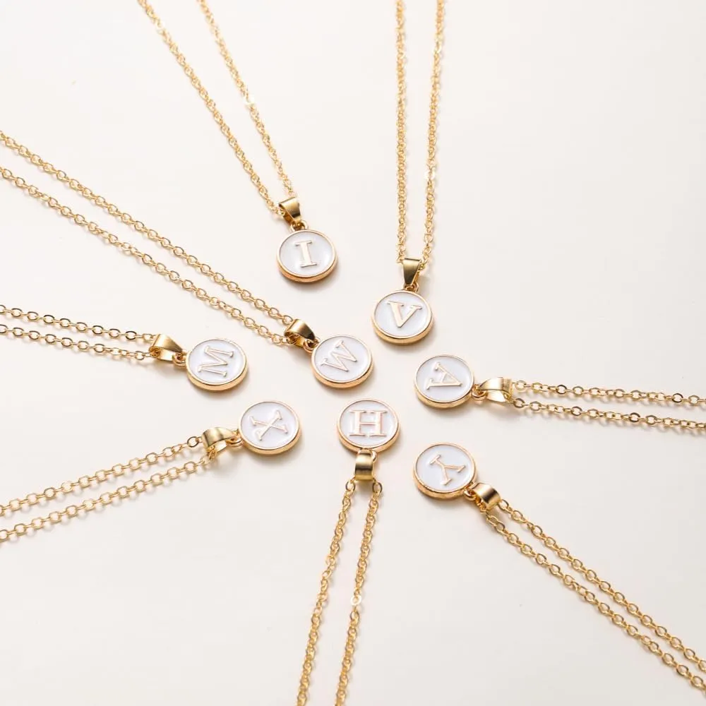 Travel Jewelry Case| Initial Jewelry Box Pendant Necklace| Multifunctional Personalized Jewelry Case| Birthday Gifts For Women, D-White