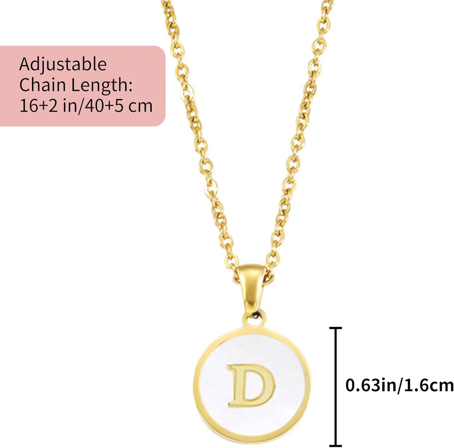 Travel Jewelry Case| Initial Jewelry Box Pendant Necklace| Multifunctional Personalized Jewelry Case| Birthday Gifts For Women, D-White