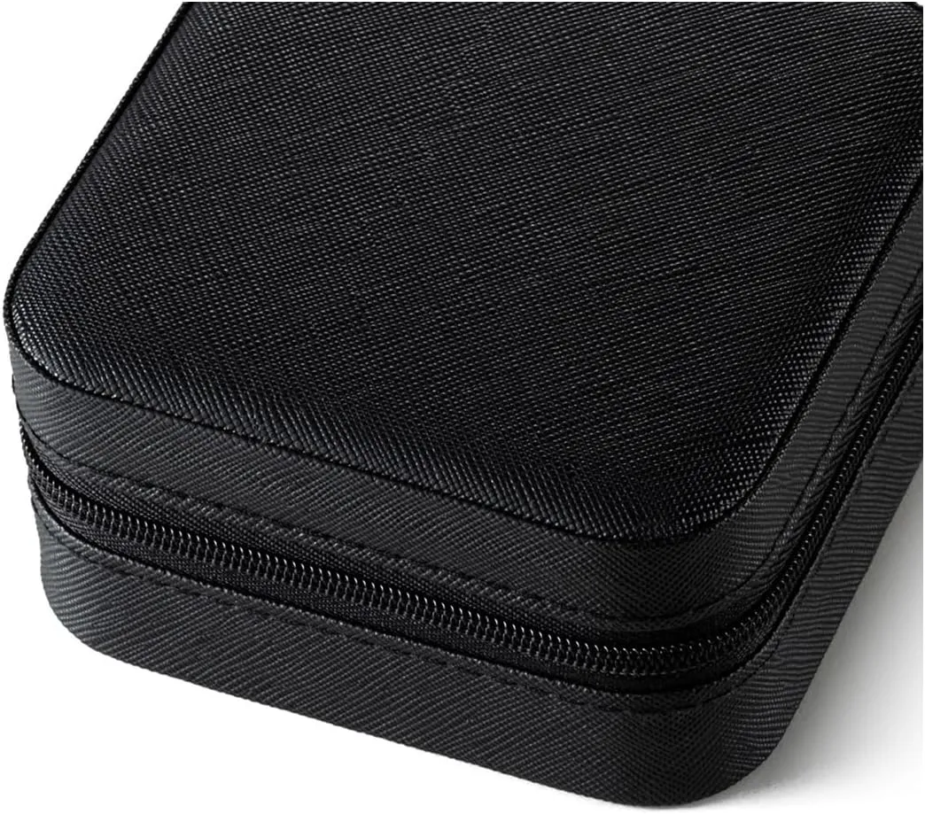 Travel Jewelry Case, Jewelry Organizer Box, Jewelry Organizer Travel Small Ring Organizer Necklace Organizer Earring Organizer Box - Black