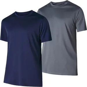 Ultra Performance Mens Dry-Fit Shirts 2 Pack Workout Gym T-Shirts, Athletic Tees for Men, Multipack Training Tops