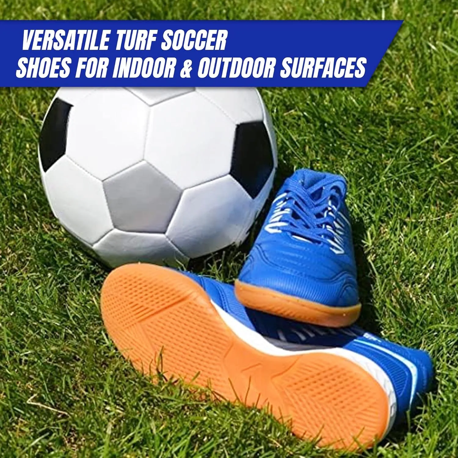 Vizari Ranger Youth Firm Ground Soccer Cleats  FG Outdoor Football Shoes | Ideal for Toddlers & Little/Big Kids | Snug Fit with Long-Lasting Comfort