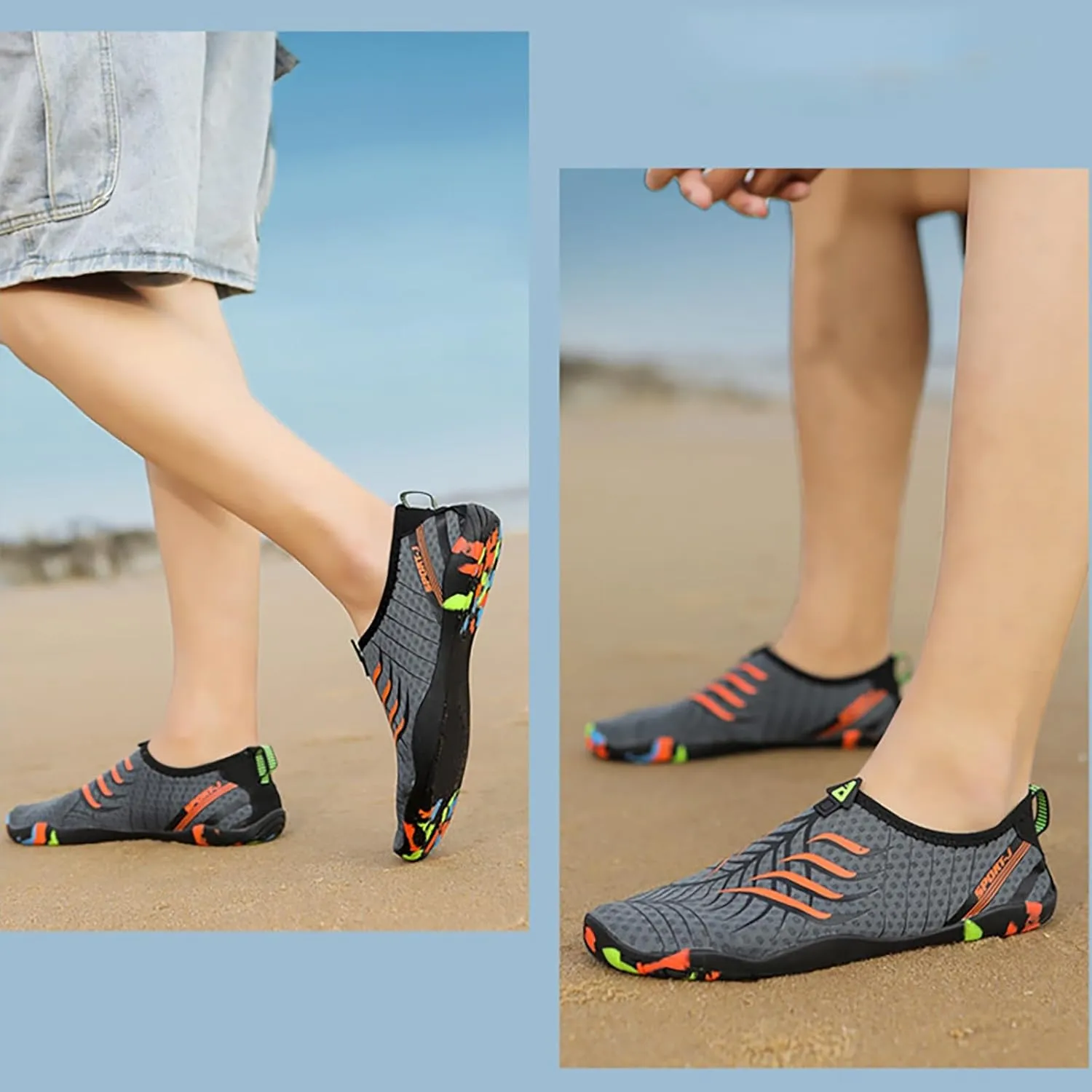 Water Shoes Barefoot Quick Dry Aqua for Women Men Beach Swim Pool Surf Yoga Hiking Kayaking Lightweight Non Slip Outdoor Sports