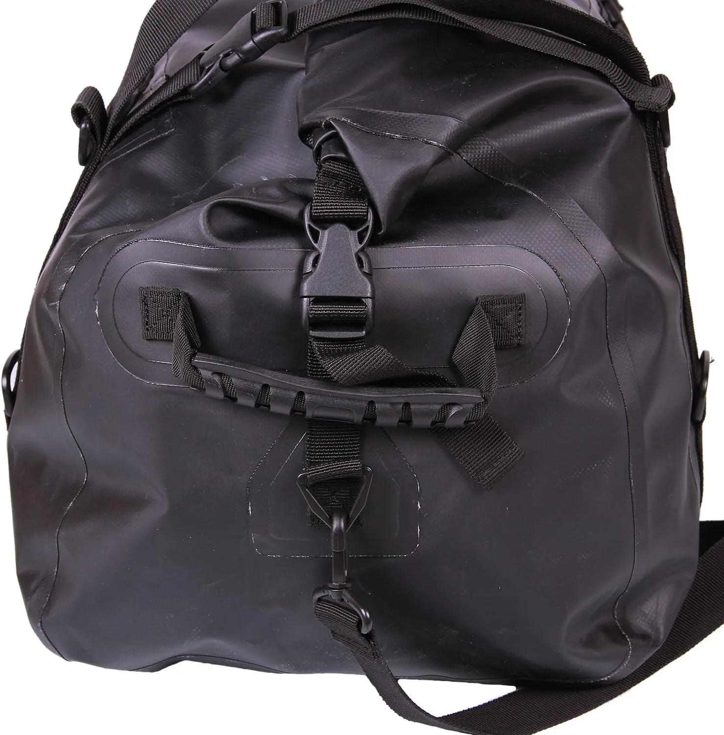 Waterproof Duffle Bag for Travel and Camping with Roll-Top Closure, Durable, All-Weather, and Versatile Dry Bag - Rockagator Mammoth Series (90 Liter, Black)