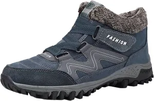 Winter Warm Thick Sole Men Snow Boots Couple Mid Top Cotton Sports Shoes Comfortable Construction Shoes