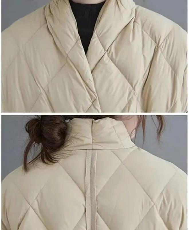 Winter Women Long Jacket Warm Down Cotton Coat Loose Parkas Padded Female Outerwear
