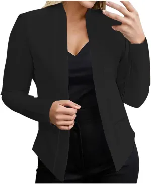 Women Blazers for Work Casual Stretchy Fall Long Sleeve Petite Blazer Business Work Suit Jackets Office