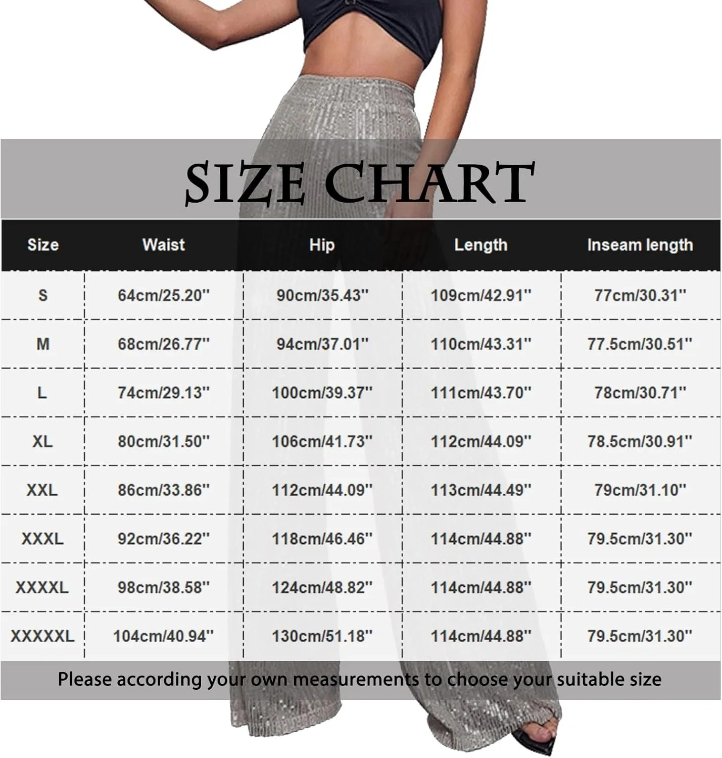 Women Sequin Pants Women's High Waisted Sequin Loose Drape Wide Leg Pants Fashion Casual Pants Waisted Palazzo Pants