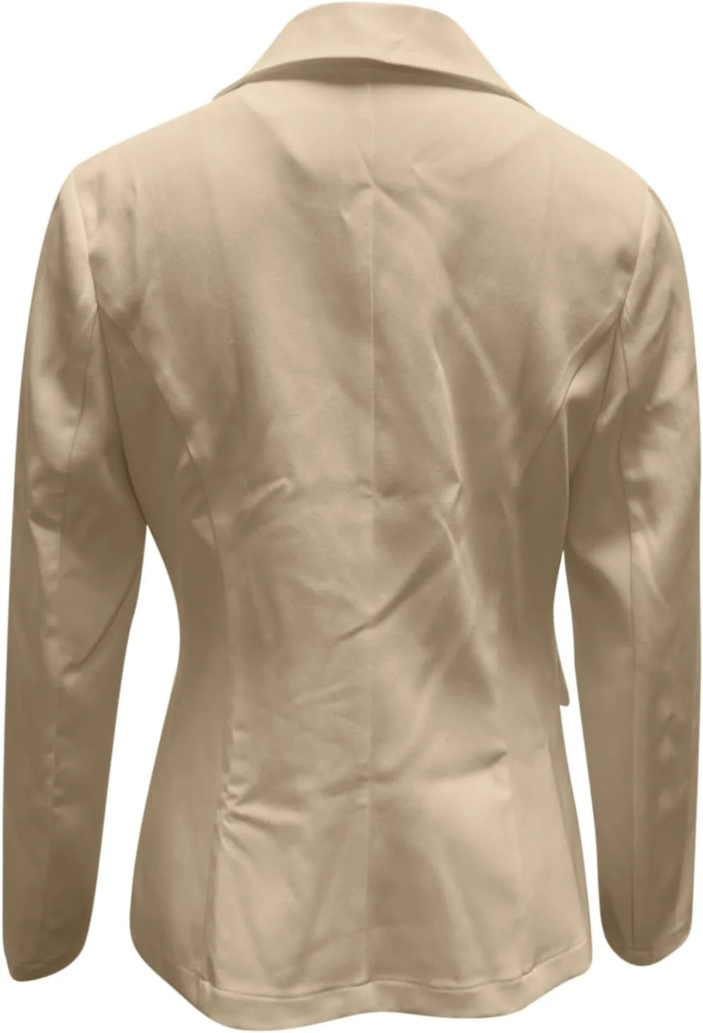 Women's Blazer Casual Business Blazers Long Sleeve Button Down Jacket Office Lapel Suit Coat with Pockets, Small