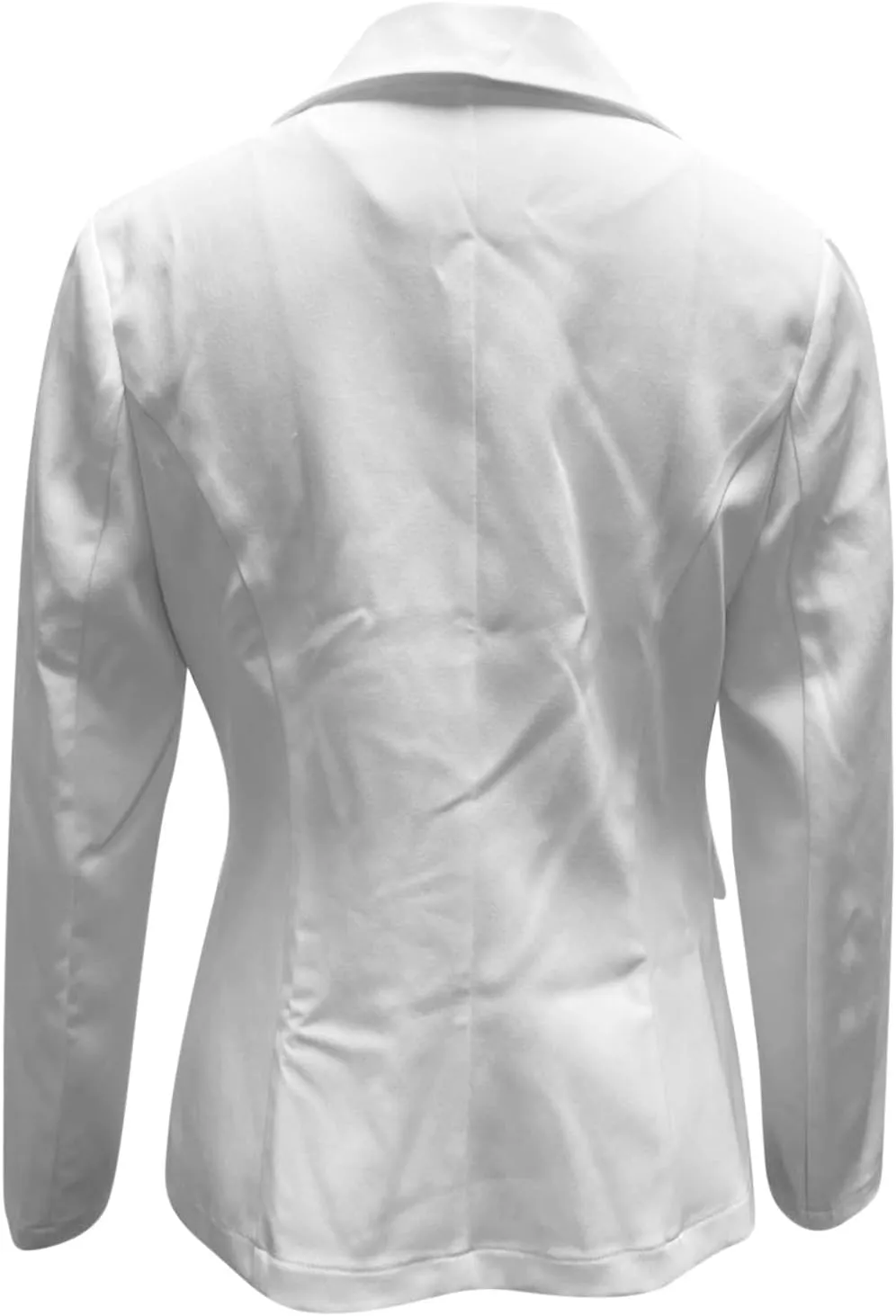 Women's Blazer Casual Business Blazers Long Sleeve Button Down Jacket Office Lapel Suit Coat with Pockets, Small