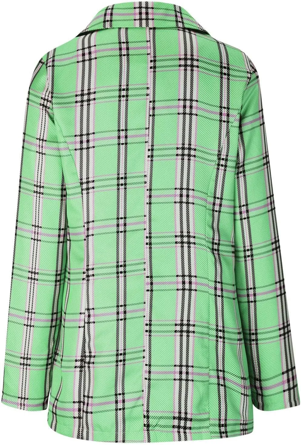 Womens Blazers Blazers Outfits for Women Turtle Neck Work Plaid Cardigan Fall Summer Blazers 2025