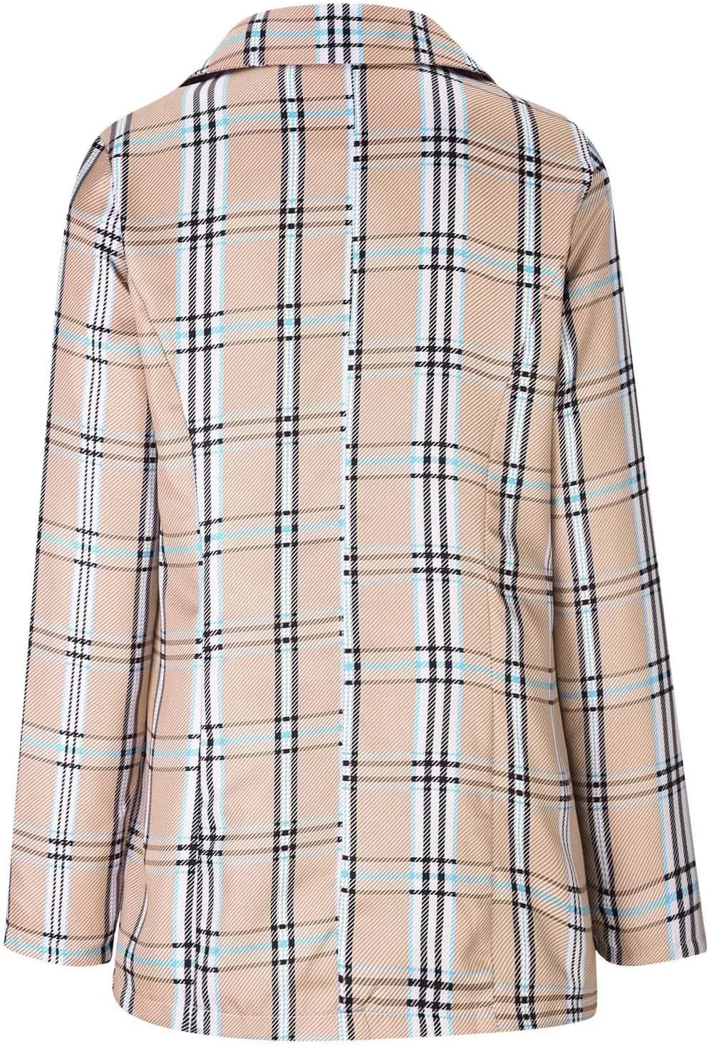 Womens Blazers Blazers Outfits for Women Turtle Neck Work Plaid Cardigan Fall Summer Blazers 2025