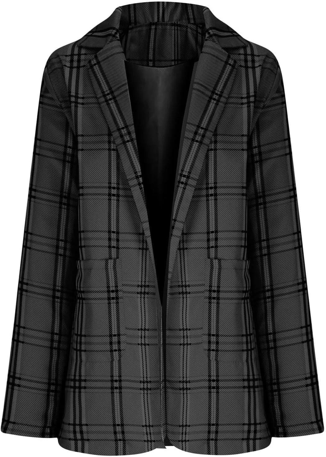 Womens Blazers Blazers Outfits for Women Turtle Neck Work Plaid Cardigan Fall Summer Blazers 2025