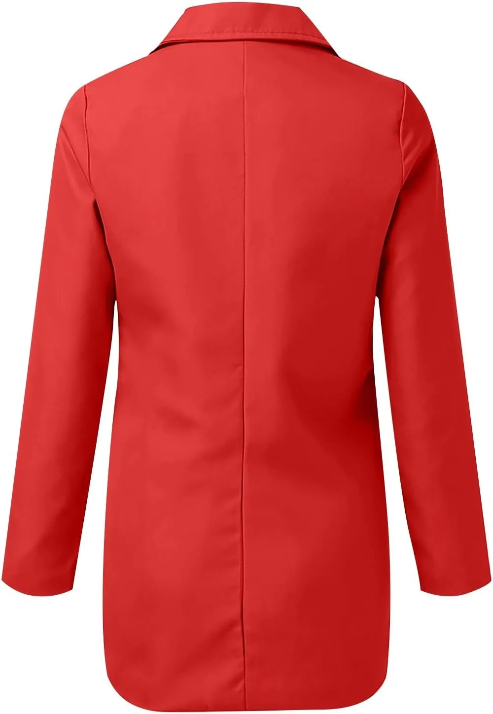 Womens Casual Long Sleeve Work Office Solid Open Front Blazer Jacket Elegant Cardigan Coat