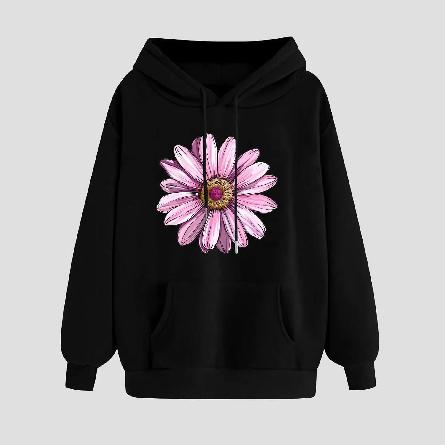 Womens Graphic Hoodies Casual Loose Long Sleeve Oversized Sweatshirts Winter Fashion Outfits 2024 With Pockets
