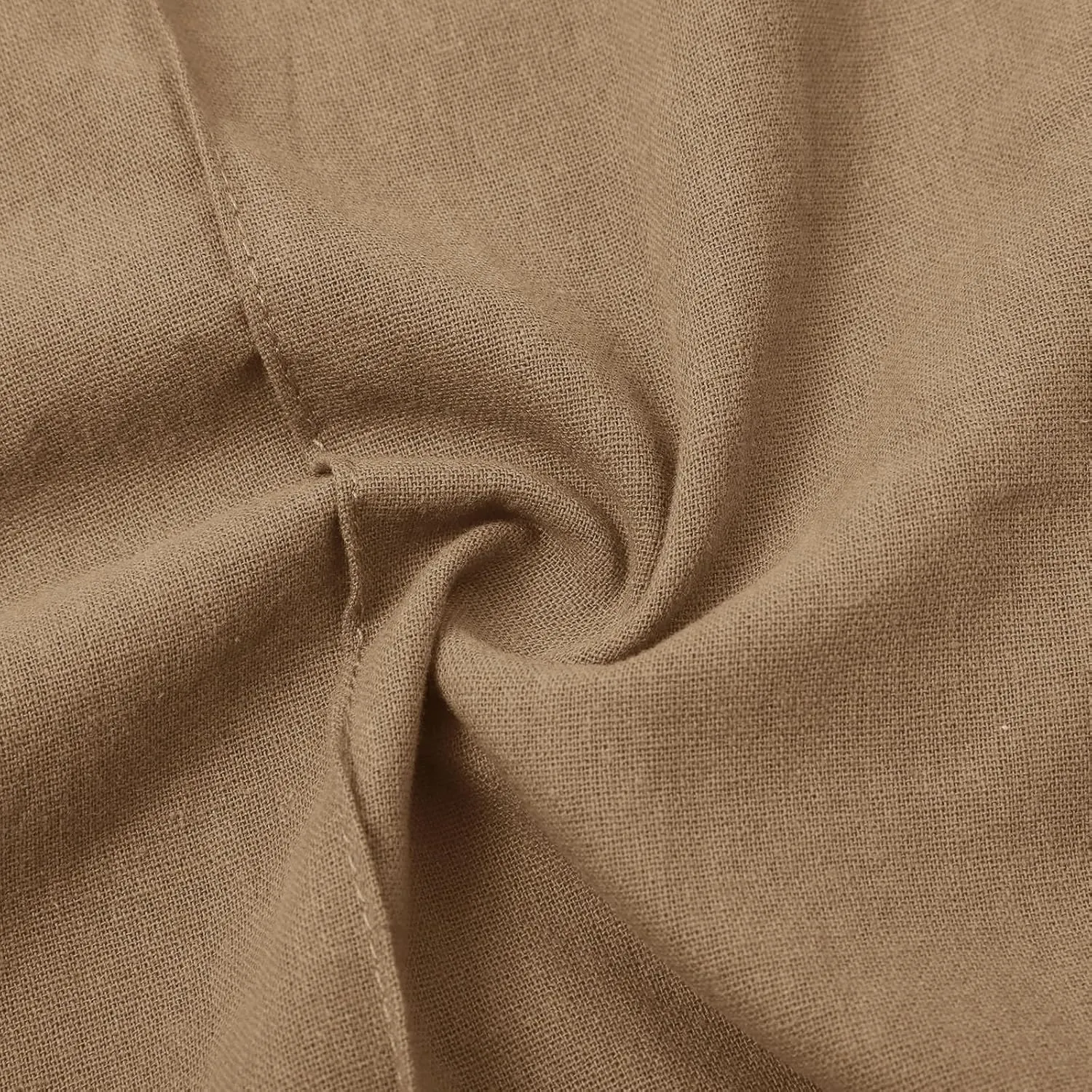 Womens Linen Pants Summer Boho Wide Leg Baggy Pants with Elastic Waist Linen Pants for Women Casual Work Pants