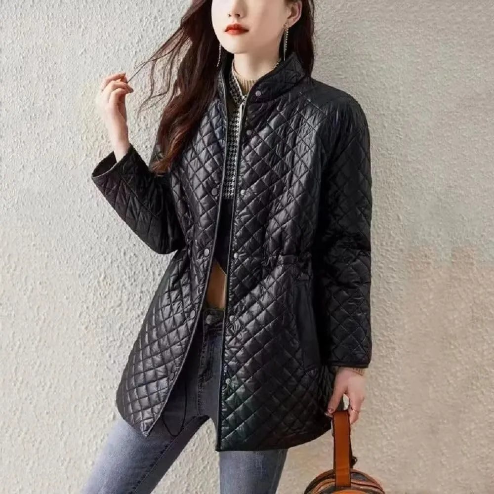Women's Loose Down Parka Cotton Coat Long Outerwear Padded Jackets Female Clothing