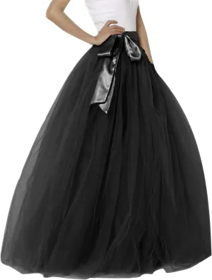 Womens Skirt Tulle Tutu Skirt Pleated Princess Midi Skirts Adult Tutu Dancing Party Evening Tulle Ankle Tennis