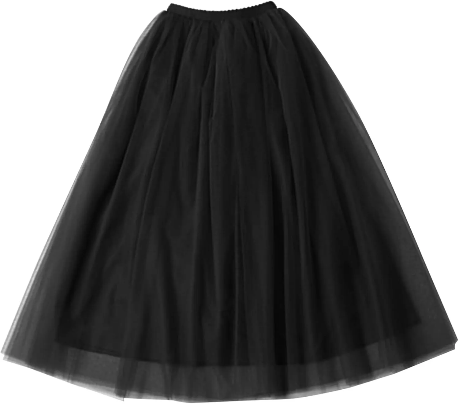 Womens Skirt Tulle Tutu Skirt Pleated Princess Midi Skirts Adult Tutu Dancing Party Evening Tulle Ankle Tennis