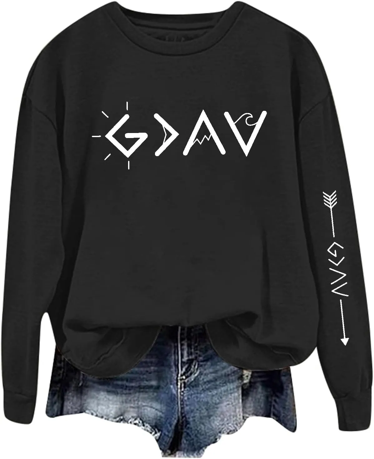 Womens Sweatshirt Trendy Casual Comfort Tshirts Drop Shoulder Long Sleeve Round Neck Oversized Sweatshirts Outfits