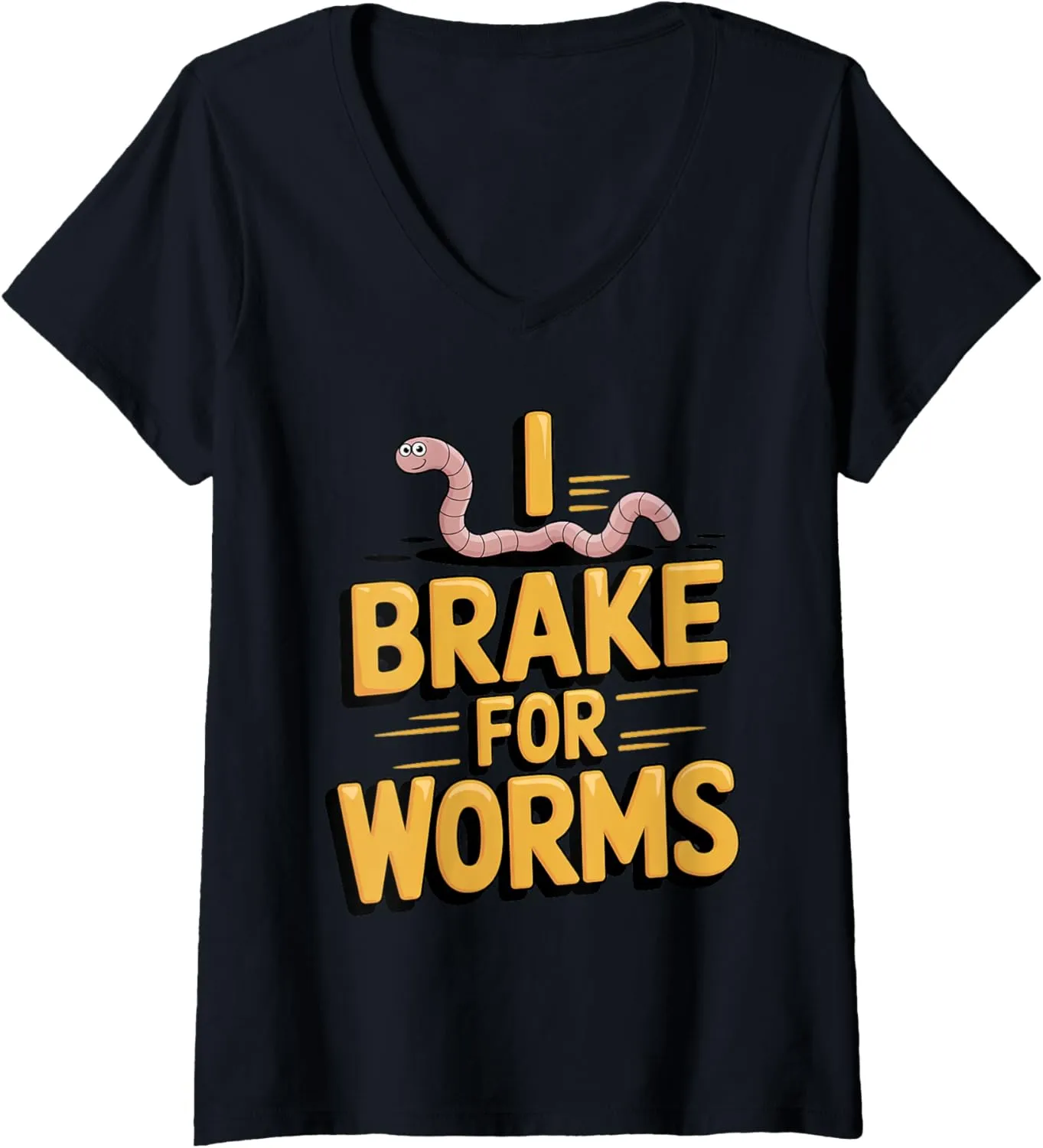 Womens Vermiculture Gear for Organic Gardening Enthusiasts V-Neck T-Shirt