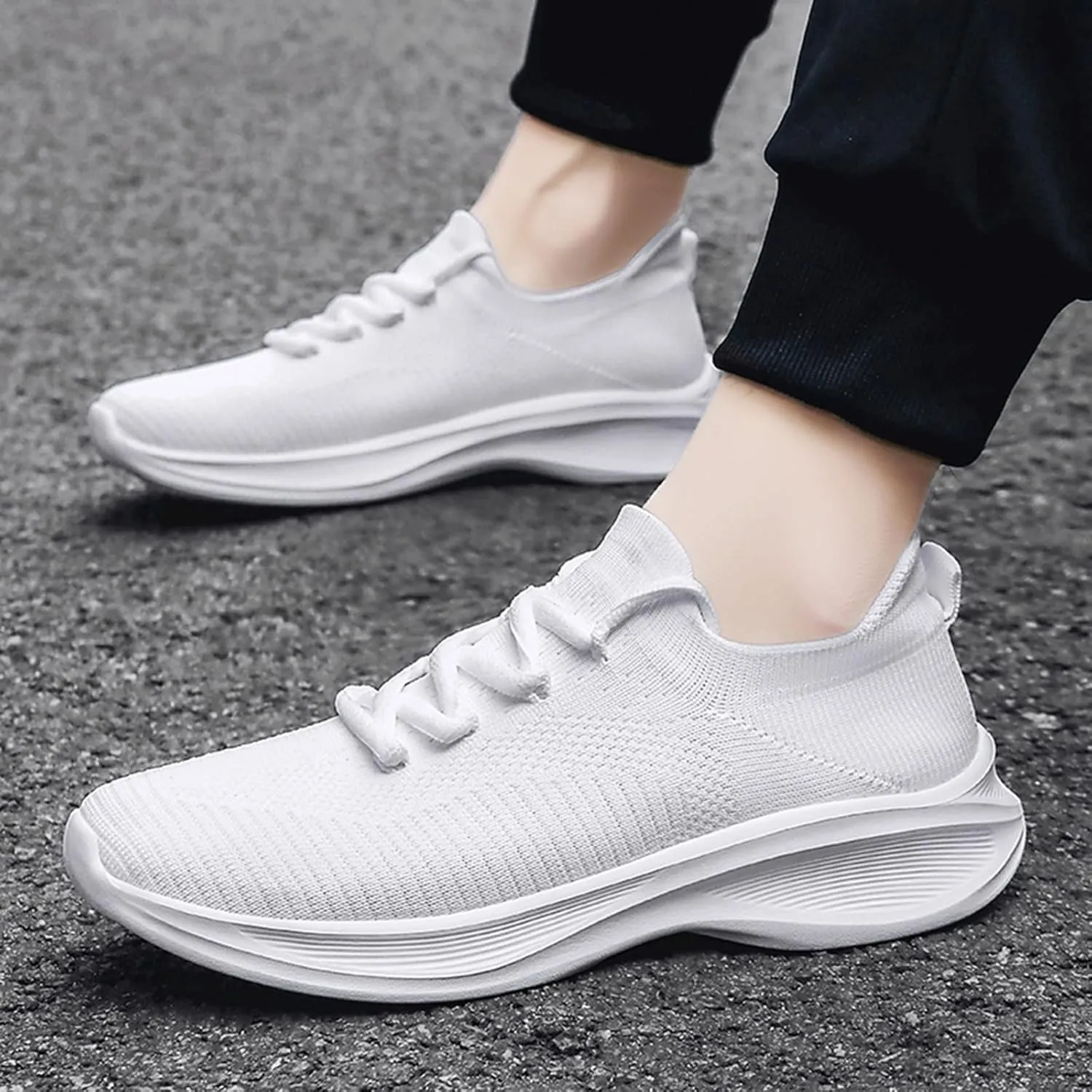 Workout Athletic Sport Shoes for Men Supportive Running Athletic Sneaker Lightweight Non Slip Sneakers for Men