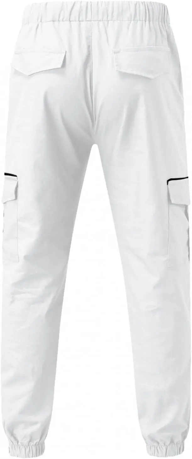 ZHUER Men's Cargo Pants Casual Joggers Pants Stretch Drawstring Sweatpants Cotton Chino Pants Slim Fit Gym Workout Pants