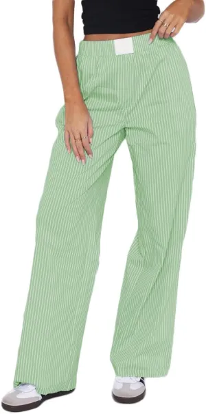 ZOCANIA Womens Pajama Pants Wide Leg Striped Pants Pants Elastic High Waist Y2k Boxers Sleepwear Baggy Lounge Pants Trousers