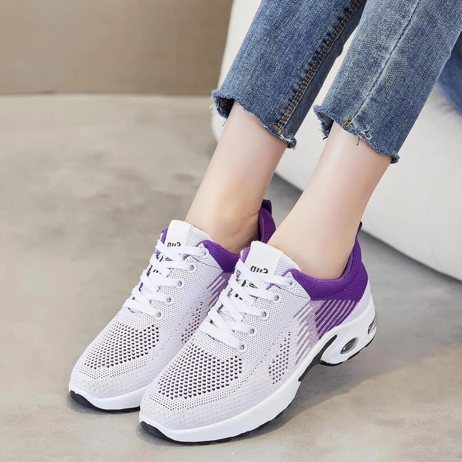 ZWRXW Running Shoes for Women Men Unisex Non-Slip Tennis Gym Workout Athletic Shoes Comfortable Lightweight Breathable Walking Sneakers Summer Fashion Sneaker Footwear